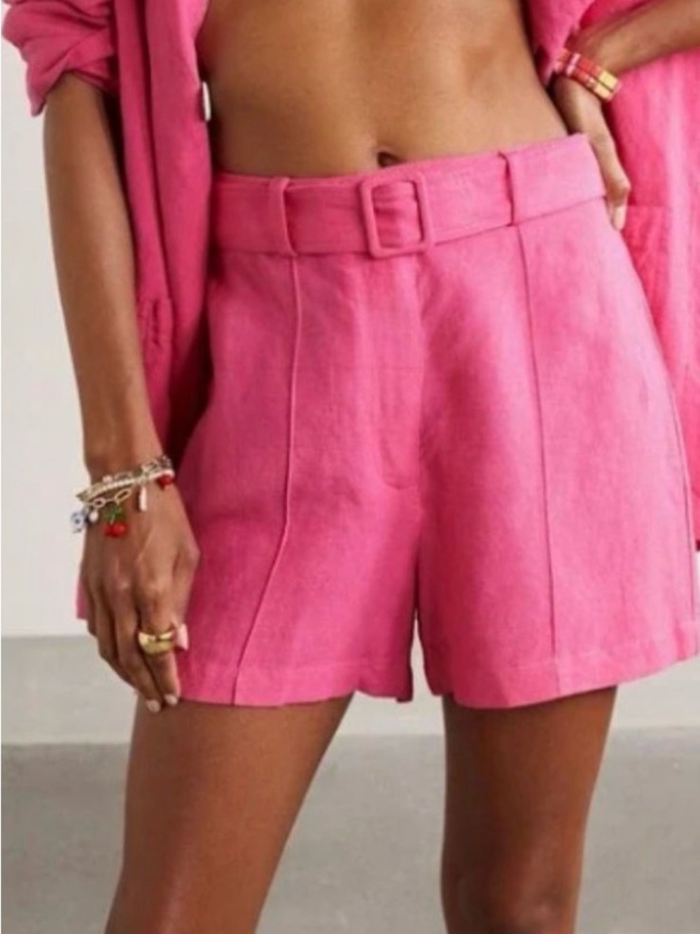 SOLID & STRIPED Tailored Linen Shorts